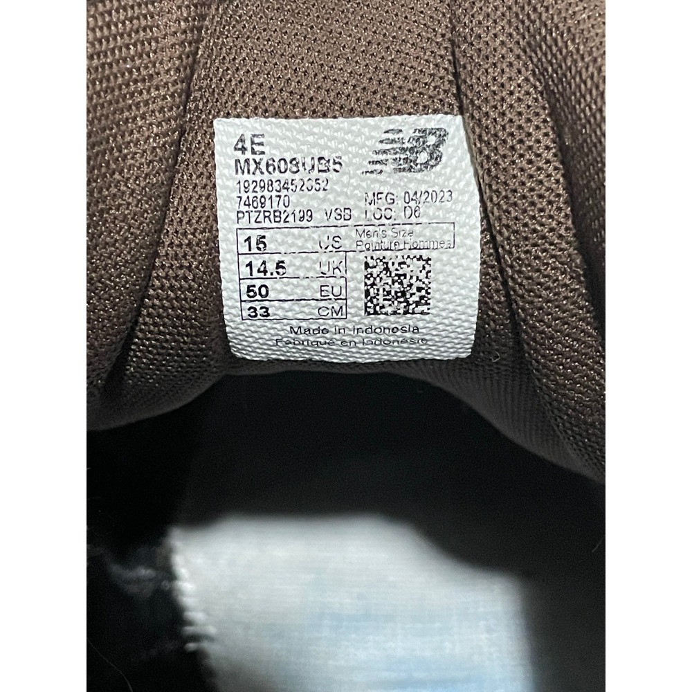 New Balance 608v5 Mens 15 4E Extra Wide Brown Suede Training Shoes MX608UB5 - Picture 6 of 6